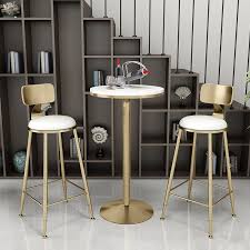 Modway lippa 28 round wood bar table. Nordic Minimalist Bar Chair Table Set Bar Chairs Dessert Shop Cafe Bar Lounge Round Table High Stools Bar Chairs Aliexpress