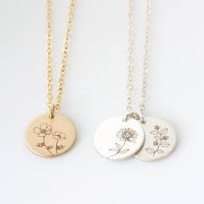 Birth Month Flower Necklace Australia Personalized Birth Flower Necklace Birth Month Mom Necklace Etsy In 2020 Jewelry Gold Diamond Pendant Rose Gold Gifts