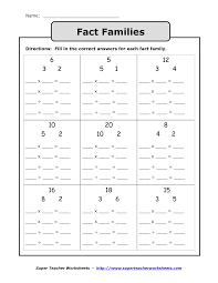 Fact Family Google Search Fact Family Worksheet Family Worksheet Free Printable Math Worksheets