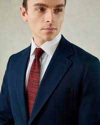 Stanley Cotton & Cashmere Suit Jacket Navy