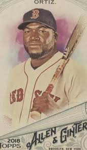 2019 Topps Allen & Ginter Jumbo 5x7 Baseball Star Signs David Ortiz 08/10
