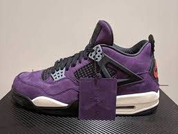 This travis scott x air jordan collaboration features a nubuck baby blue upper with blue splatter detailing as we;; Evakuaciya Sdebna Medicina Stomah Air Jordan 4 Cactus Jack Purple Das Schulz Com