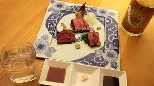 前菜的紅牛腿肉片加上燒酒 銀shiro 兌水 的組合 能夠讓您品味和牛肉本源的美味 前菜 牛肉 美味
