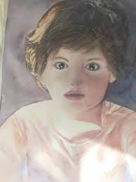 Watercolor painting of sunflowers