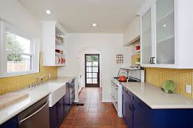 Red stools make it feel even more vibrant. Yellow And Blue Interiors Living Rooms Bedrooms Kitchens