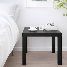 Helps you keep your things organised and the table top clear.the design makes this piece of furniture easy to place, easy to use. Lack Side Table Black 55x55 Cm Ikea
