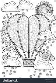 Pin On Hot Air Balloons Colouring Pages
