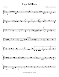 With mp3 and midi files. Jingle Bell Rock Sheet Music For Violin Solo Musescore Com