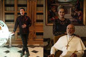 This is, after all, a story that at one point involved jude law's pope pius viii attempting to communicate with a kangaroo roaming the vatican gardens. Marilyn Manson Sharon Stone To Guest Star On Hbo S The New Pope