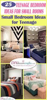 Small bedrooms typically have small closets and few other storage spaces, so you'll have to get a little creative with how you store items. Teenage Bedroom Ideas For Small Rooms Small Bedroom Ideas For Girls