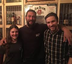Come visit us today and try. Jason Momoa With Some Employee S Fans From Belle Southern Kitchen Bar In Calgary Canada Jason Momoa Jason Jim Beam