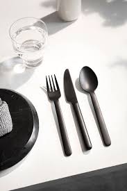 Cutlery In Black Deco 2 0 Black Cutlery Kitchen Tools Art Deco Decor