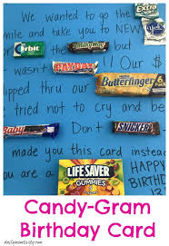Wow Your Friends With This Fun Candy Gram Birthday Card Daily Momtivity