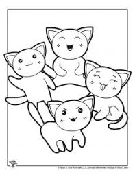 I find these drawings very beautiful i print them for my daughters and they paint them at home. Kawaii Printable Coloring Pages Woo Jr Kids Activities