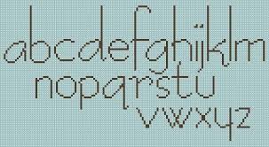 Cross stitch alphabet uppercase and lowercase letters for names with chocolate biscuits free download. Thomblog Free Cross Stitch Pattern Letter 1 Cross Stitch Fonts Cross Stitch Letter Patterns Monogram Cross Stitch