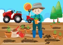 Recomendaciones del editor copa oro 2021: Granja Escena Agricultor Plantando Arboles En El Campo 413601 Vector En Vecteezy