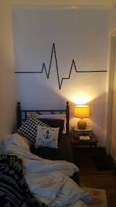If you live in a rented apartment like me, this project is for you. Heartbeat Monitor Washi Tape Wall Decoration In Bedroom Tape Wall Art Washi Tape Wall Art Washi Tape Wall