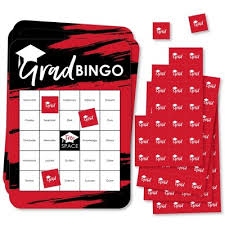 Cards are a fun way to build language skills. Big Dot Of Happiness Red Grad Best Is Yet To Come Bingo Cards And Markers Red Graduation Party Shaped Bingo Game Set Of 18 Target