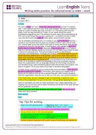 Writing Informal Letter Email Ielts Writing English Writing Skills Essay Writing Skills