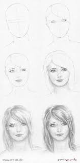 Gesicht Zeichnen Schritt Fur Schritt Gesichter Zeichnen Portratzeichnung Bleistift Kunstzeichnungen