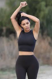 The reality star wore her bluelab detour leggings in french chalk. Kim Kardashian Hiking In Calabasas Sawfirst