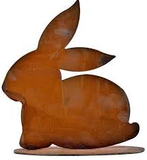 Rostikal Edelrost Metall Hase Sitzend Osterdeko Rost Deko Figuren Zur Osterdekoration Fur Haus In 2020 Osterdekoration Osterdeko Deko