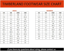 49 Cogent Timberland Width Size Chart