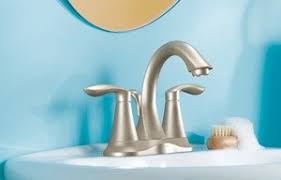 The trouble with leaky faucets, along with the annoying sound, is your water wastage issue. Moen 6410bn Eva Two Handle Centerset Bathroom Faucet With Drain Assembly Brushed Nickel Touch On Bathroom Sink Faucets Amazon Com