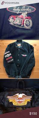 Harley Davidson Varsity Letter Wool Bomber Harley Davidson Jacket Clothes Design Harley Davidson