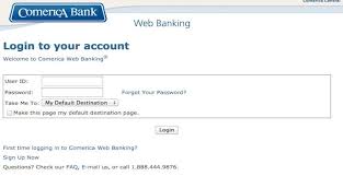 Comerica Bank Login Web Banking Login Banking Services