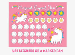 Printable Unicorn Reward Chart Pony Habit Tracker For Girls