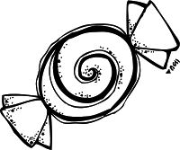 Black And White Candy Clipart Mmmmm Is It Too Early For Candy Candy Coloring Pages Coloring Pages Free Coloring Pages