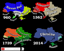 Printable map of ukraine, the largest country in european continent and is located in eastern part of european continent. Map Of Present Day Ukraine In 960 Ad 1362 1739 And 2014 Mapporn