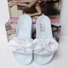 Renkliayaklar Net Ribbon Slides Sandals Ribbon