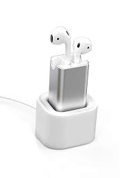 Bluerin Airpods Charger Desktop Charging Adapter With Stand Holder And In Car Charging Wireless Headphones Earbuds Headphone Accessories Apple Watch Wristbands