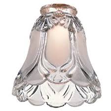 Monte Carlo G833 2 1 4 Inch Neck Glass Shade Clear And Frosted Victorian You Can Ceiling Fan Replacement Glass Ceiling Fan Globes Ceiling Fan Glass Shades