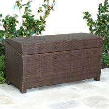 Product title suncast 31 gallon patio seat outdoor storage and bench chair, java (2 pack) average rating: China Gh St 46 Wicker Rattan Storage Box Outdoor Storage Bench Rattan Outdoor Furniture China Rattan Wicker Storage Box Storage Box