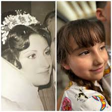 Se me hace que volvió a nacer mi mamá en mi hija @isabelladenigrisl cada  que veo a Isabella veo la cara de mi mamá de joven. SE PARECE ? SI O NO ???