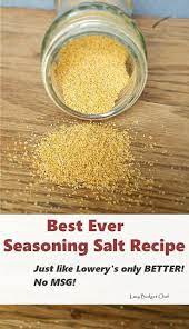 The Best Ever Seasoned Salt Recipe Seasoning Salt Recipe No Salt Recipes Homemade Seasoning Salt