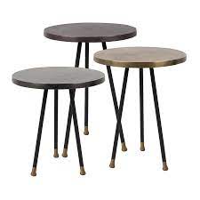 dutchbone alim bijzettafel set van 3 bijzettafel bijzettafels salontafel styling