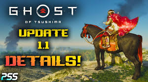 A new update for ghost of tsushima rolls out today, fixing some smaller issues with the newly added new game plus and legends modes. Ghost Of Tsushima Update 1 1 Details New Game Plus New Charms New Gear Armor Loadouts More Youtube