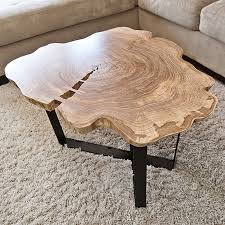 Round Live Edge Coffee Table Coffee Table Wood Coffee Table Live Edge Coffee Table