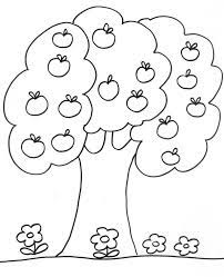 coloriage d un pommier tete a modeler arbre automne anniversaire