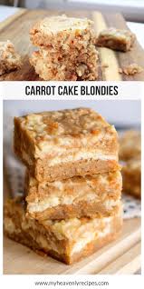 Looking For A Sweet Treat That Is Amazing When You Try These Carrot Cake Blondies That Are Part Carrot Cake Par Karotten Kuchen Karottenkuchen Kuchen Rezepte