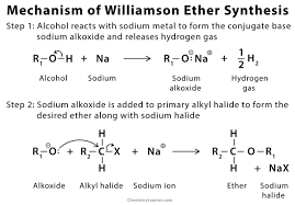The williamson ether synthesis is an organic reaction, forming an ether from an organohalide and a deprotonated alcohol (alkoxide). Williamson Ether Synthesis Definition Examples And Mechanism