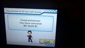 Unlocking the mii outfit b requires you to unlock all 32 expert staff . All Categories Luckyzero