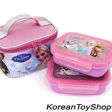 Disney Frozen Stainless Steel Insulated Lunch Box Bento 2 Pcs Set W Luxury Bag Kids Lunchbox Lunch Box Set Lunch Box