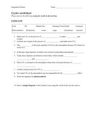 9 Integrated Science Cycles Worksheet Key Integratedsciencecyclesworksheetanswerkey Integratedsciencecyclesworksheetcarbo