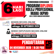 Jawatan kosong terkini kolej profesional mara (kpm). Hi Edu Mara Perhatian 6 Hari Lagi Facebook