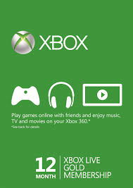 12 Month Xbox Live Gold Membership Xbox One 360 Xbox Live Xbox Gift Card Xbox One Live
